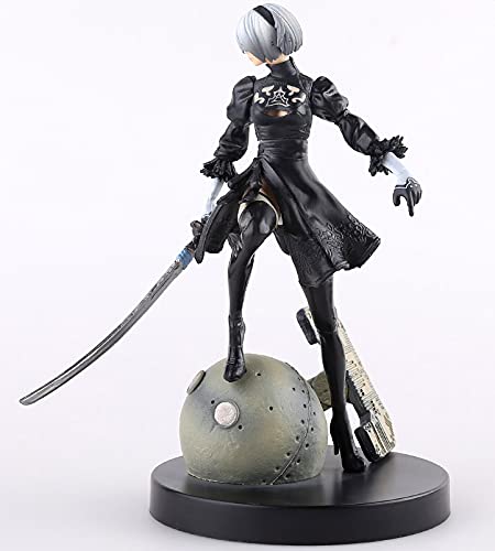Nuevo Movible 15CM Nuevo Juego PS4 Figura Anime NieR Automata YoRHa No.2 Tipo B 2B Postura Hermosa Niña Juguete Dibujos Animados PVC Figura Acción Escritorio Adornos Decoración Coleccionables Modelo M
