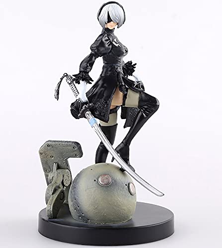 Nuevo Movible 15CM Nuevo Juego PS4 Figura Anime NieR Automata YoRHa No.2 Tipo B 2B Postura Hermosa Niña Juguete Dibujos Animados PVC Figura Acción Escritorio Adornos Decoración Coleccionables Modelo M