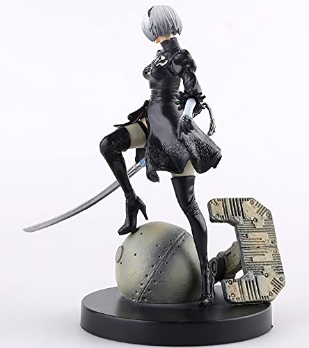 Nuevo Movible 15CM Nuevo Juego PS4 Figura Anime NieR Automata YoRHa No.2 Tipo B 2B Postura Hermosa Niña Juguete Dibujos Animados PVC Figura Acción Escritorio Adornos Decoración Coleccionables Modelo M
