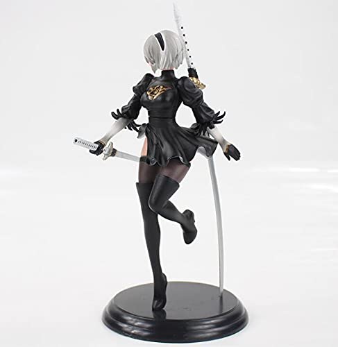 Nuevo Movible 25CM Nuevo Anime Dropshipping Juego NieR Automata 2b YoRHa Figura Acción De Niña Hermosa Postura Pie Colección PVC Modelo Juguetes Escritorio Adornos Coleccionables Regalo Cumpleaños En