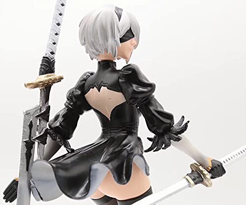 Nuevo Movible 25CM Nuevo Anime Dropshipping Juego NieR Automata 2b YoRHa Figura Acción De Niña Hermosa Postura Pie Colección PVC Modelo Juguetes Escritorio Adornos Coleccionables Regalo Cumpleaños En