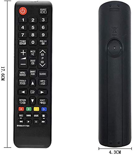 Nuevo reemplazo Samsung BN59-01175N Control Remoto para Samsung TV LED LCD - PS50B430P2W UE40H6650SL UE40H6470SSXZG - No Requiere configuración