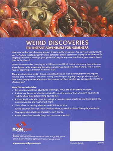 Numenera Weird Discoveries