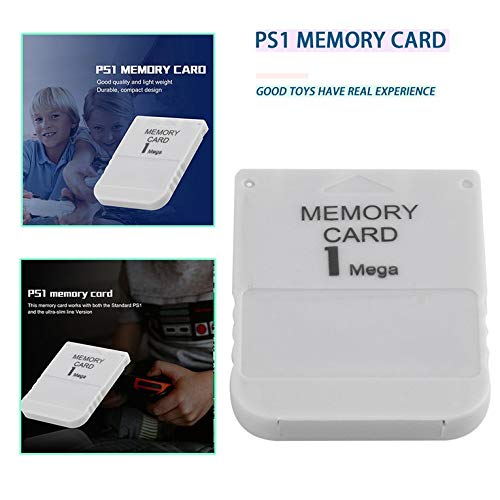 #N/V Tarjeta de memoria PS1 1 Mega Tarjeta de memoria para Playstation 1 One PS1 PSX Juego Útil