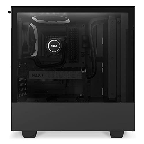 NZXT Black H510 Elite Mid Tower Windowed PC Gaming Case Negro Carcasa de Ordenador