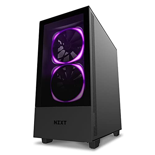 NZXT Black H510 Elite Mid Tower Windowed PC Gaming Case Negro Carcasa de Ordenador