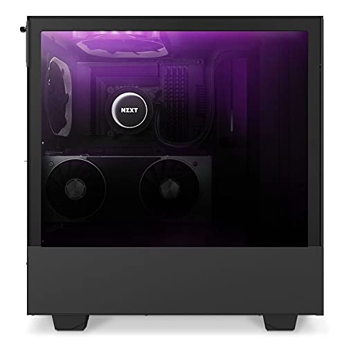 NZXT Black H510 Elite Mid Tower Windowed PC Gaming Case Negro Carcasa de Ordenador