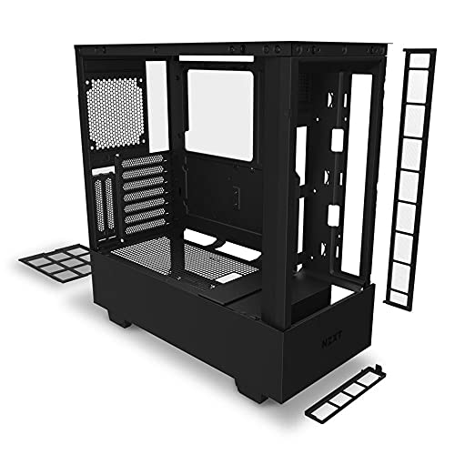 NZXT Black H510 Elite Mid Tower Windowed PC Gaming Case Negro Carcasa de Ordenador