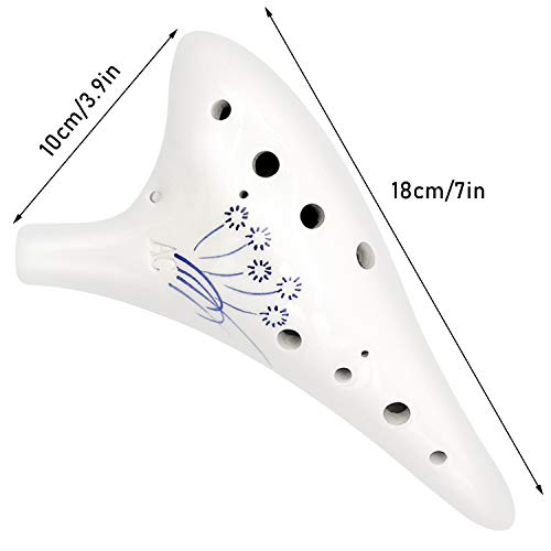 Ocarina de 12 hoyos de alto C, un instrumento simple y fácil de aprender sin conceptos básicos
