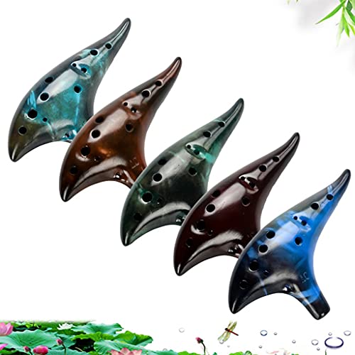 Ocarinas Alto C De 12 Hoyos, Instrumento Musical Ahumado Que Toca Profesionalmente, Principiantes Que Tocan Un Instrumento Musical (Color : C)