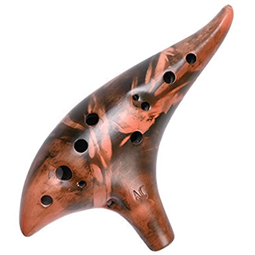 Ocarinas Alto C De 12 Hoyos, Instrumento Musical Ahumado Que Toca Profesionalmente, Principiantes Que Tocan Un Instrumento Musical (Color : C)