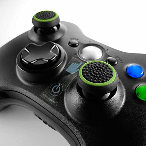 OcioDual 2X Funda de Goma Verde Compatible con Joystick Mando PS4/FAT/Slim/Pro Xbox One Eje L3 R3 Gomas