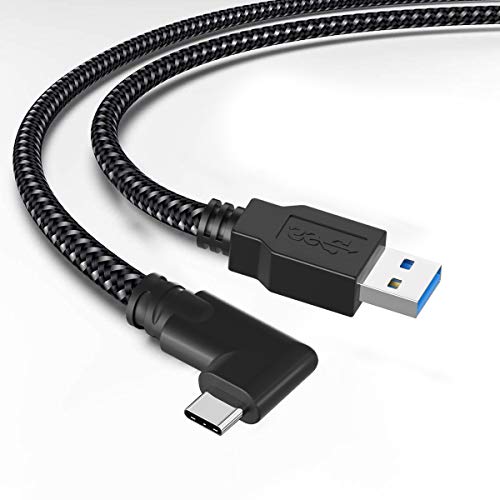 Oculus Link Cable de 5 m de nailon trenzado USB A a USB C, transferencia de datos de alta velocidad y carga rápida VR Link Cable compatible con Oculus Quest 2 y Quest 1 a un PC de videojuegos.