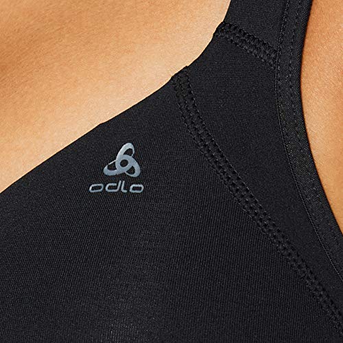 Odlo Bra Comfort High – Sujetador Deportivo, Mujer, Sports Bra Comfort High, Negro, 70
