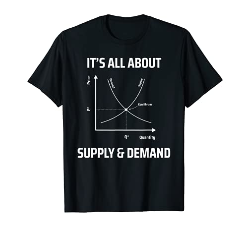 Oferta y demanda Economista y profesor de economía divertida Camiseta