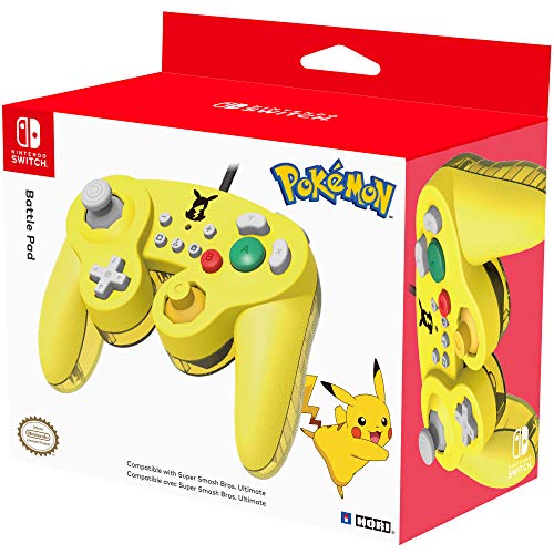 Official Nintendo Licensed Smash Bros Gamecube Style Controller for Nintendo Switch Pikachu Version - Nintendo Switch [Importación inglesa]