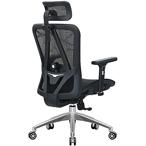 Oficina en el hogar Sillas para juegos Silla ergonómica Sillas para videojuegos Sillas y taburetes, con soporte lumbar ajustable, respaldo alto con ajuste grueso, cojín de algodón, reposacabezas y bra