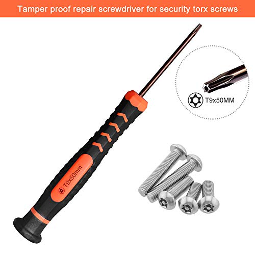 oGoDeal - Destornillador Torx de seguridad TR9 T9 T9H para la reparación de PS4, Xbox One y Xbox One X