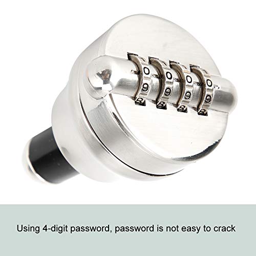 Okuyonic Cerradura De Contraseña De Vino, Cerradura De Tapón De Botella Durable 4 Dígitos Cerradura De Combinación De Vino Portátil Práctico para La Conservación De Vino para Pub