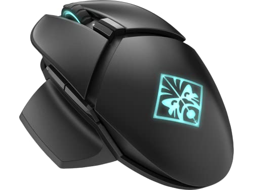OMEN Photon - Ratón gaming (16.000 ppp, 11 botones, iluminación personalizada, inalámbrico, Xbox, PlayStation, Windows 10, MacOS 10.11), negro