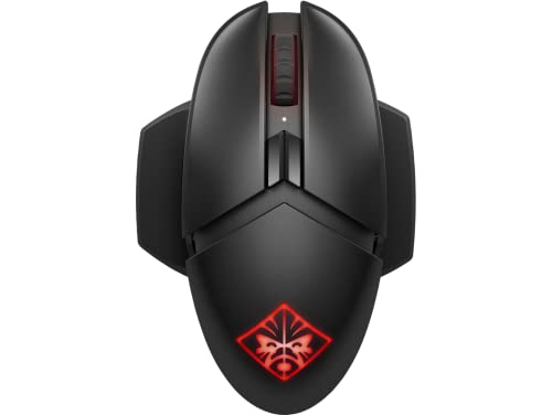 OMEN Photon - Ratón gaming (16.000 ppp, 11 botones, iluminación personalizada, inalámbrico, Xbox, PlayStation, Windows 10, MacOS 10.11), negro