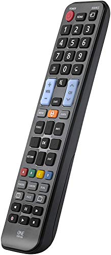 One For All URC1910 - Mando a distancia de reemplazo para Televisores Samsung – Control remoto universal para todo tipo de TVs de la marca Samsung – negro