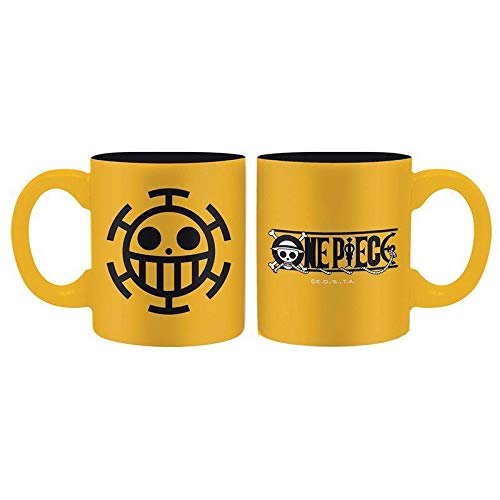 One Piece Ace & Trafalgar - Juego de tazas pequeñas (cerámica, capacidad: aprox. 110 ml..