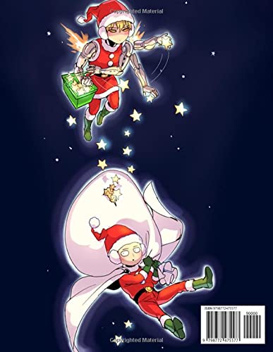 One-Punch Man Christmas Coloring Book: OFFICIAL Christmas One-Punch Man coloring book for Adults and for Kids with Cute Characters, Winter Scenes and ... coloriage, Libro de colorear). One-Punch Man