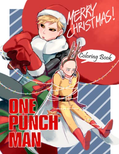One-Punch Man Christmas Coloring Book: OFFICIAL Christmas One-Punch Man coloring book for Adults and for Kids with Cute Characters, Winter Scenes and ... coloriage, Libro de colorear). One-Punch Man