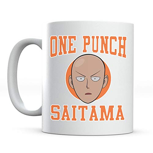 One Punch Man Saitama - Taza con logo deportivo