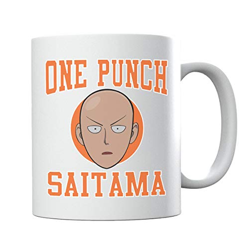 One Punch Man Saitama - Taza con logo deportivo