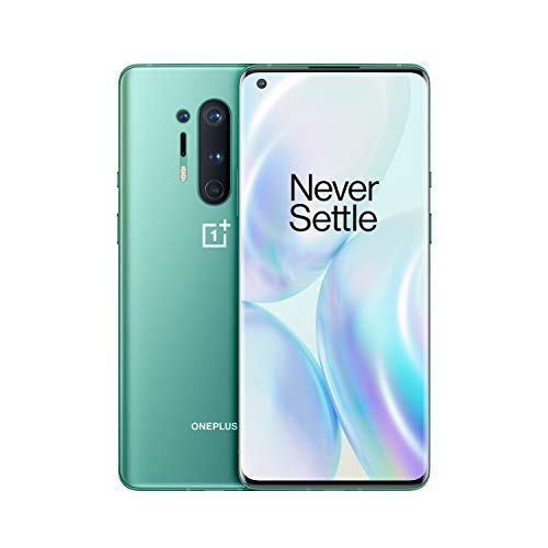 OnePlus 8 Pro - Smartphone desbloqueado 5G (Ecran 6,78 pouces Amoled 120Hz - 12Go RAM - 256Go Stockage) - 2 años de garantía- Glacial Green