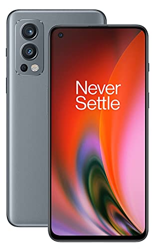 OnePlus Nord 2 5G - 8 GB de RAM + 128 GB de Almacenamiento, Smartphone sin Tarjeta SIM con Triple cámara y Warp, Carga de 65 W, garantía de 2 años, Gris Sierra