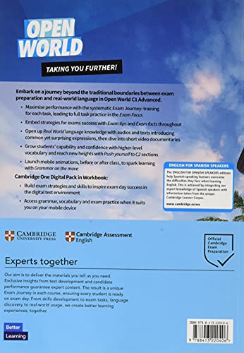 Open World Advanced English for Spanish Speakers. Self-study Pack (Student's Book with answers and Workbook with answers and Class Audio).