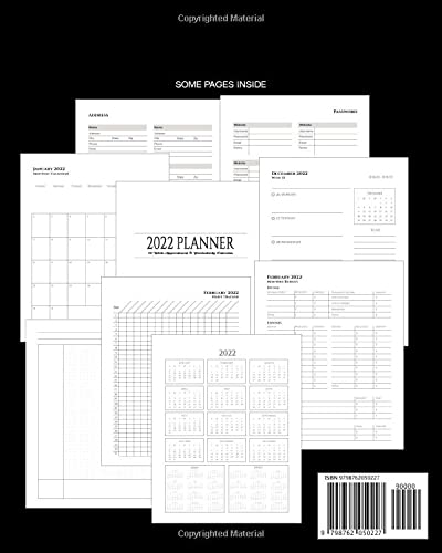 Optician 2022 Planner: January - December Appointment Calendar: Monthly Budget Sheets and Habit Trackers: Pages to Organize Addresses, Passwords and Notes