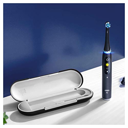 Oral-B iO 9N Cepillo de Dientes Eléctrico con Mango Recargable, Tecnología Magnética de Braun, 1 Cabezal de Recambio, Pantalla a Color, Cargador y Estuche de Viaje Premium - Negro