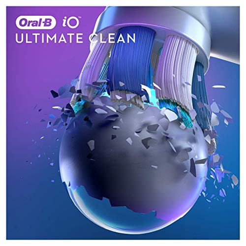 Oral-B iO Ultimate Clean Recambios Cepillo de Dientes Eléctrico, Pack de 4 Cabezales, Blanco - Originales, (Tamaño Buzón)