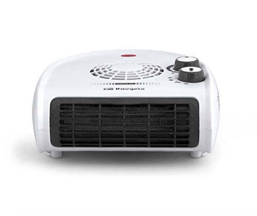 Orbegozo FH 5030 - Calefactor, termostato regulable, 2 niveles de potencia, función ventilador aire frío, calor instantáneo, indicador luminoso, asa de transporte, 2500 W, blanco