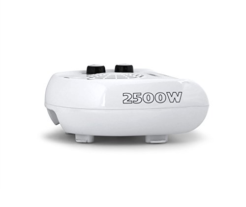 Orbegozo FH 5030 - Calefactor, termostato regulable, 2 niveles de potencia, función ventilador aire frío, calor instantáneo, indicador luminoso, asa de transporte, 2500 W, blanco