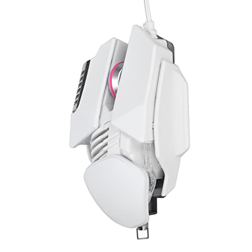 Ordenador Portátil Ratón USB Ratones para Juegos con Cable Efecto De Iluminación Refrigerado por Agua Ajuste Telescópico Programación Macro Ratón RGB para Reproductor De Juegos para Windows