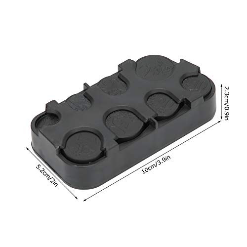 Organizador de Monedas Euro, Dispensador de Monedas Euro de Plástico Negro, para Automóvil