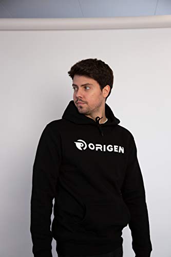 Origen Text Sudadera con Capucha, Negro (Negro Negro), XXL para Hombre