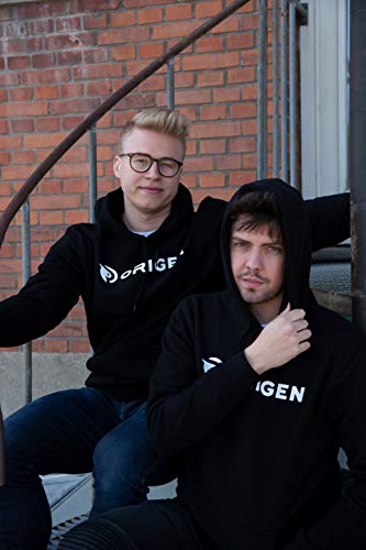 Origen Text Sudadera con Capucha, Negro (Negro Negro), XXL para Hombre