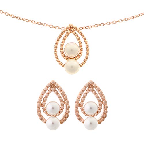 Orphelia Mujer Plata Esterlina 925/1000 Chapado en oro rosa Juego de joyas SET-6033/1