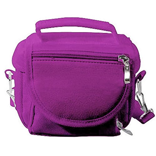 Orzly® - Funda para Sony PSP (GO/VITA/1000/2000/3000) - Funda para Consola, Juegos y Accessarios Bolso Incluye: Correa para el Hombro Ajustable + Llevan la Manija + Fijación a un Cinturón - PÚRPURA