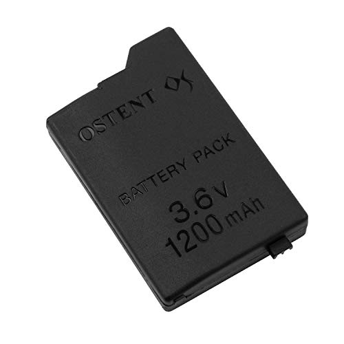 OSTENT Alta Capacidad Calidad Real 1200mAh 3.6V Recargable Batería Paquete Reemplazo Litio Ion para Sony PSP 2000/3000 PSP-S110 Consola