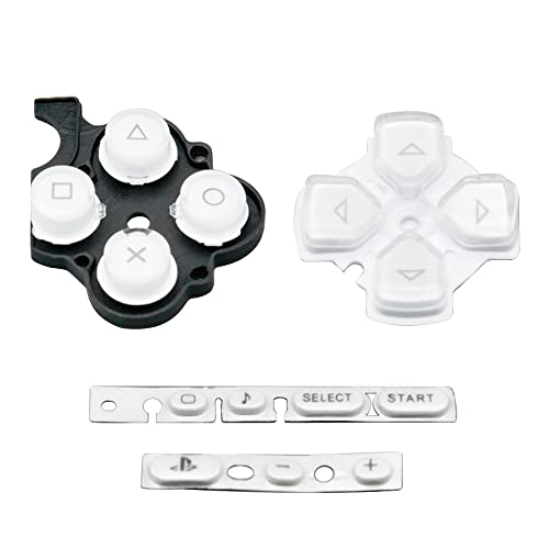 OSTENT Botones Key Pad Set Repair Replacement Compatible para Sony PSP 3000 Slim Console - Color Blanco