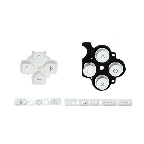 OSTENT Botones Key Pad Set Repair Replacement Compatible para Sony PSP 3000 Slim Console - Color Blanco