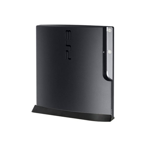 OSTENT Skid Proof Consola Vertical Soporte Compatible para Sony Playstation 3 PS3 Slim Consola Videojuegos Color Negro