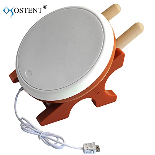 OSTENT Tambor Controlador Baquetas for Nintendo Wii Consola Taiko No Tatsujin Master Videojuegos